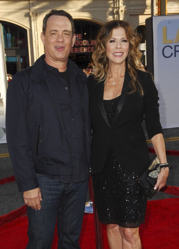 Tom Hanks et sa femme Rita Wilson, le 27 juin 2011, à Los Angeles.