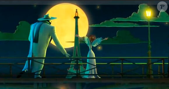 Extrait de la séquence musicale La Seine, interprétée par Vanessa Paradis et Matthieu Chedid, pour le film Un monstre à Paris. Le monstre et Lucille surplombent Paris en chantant !