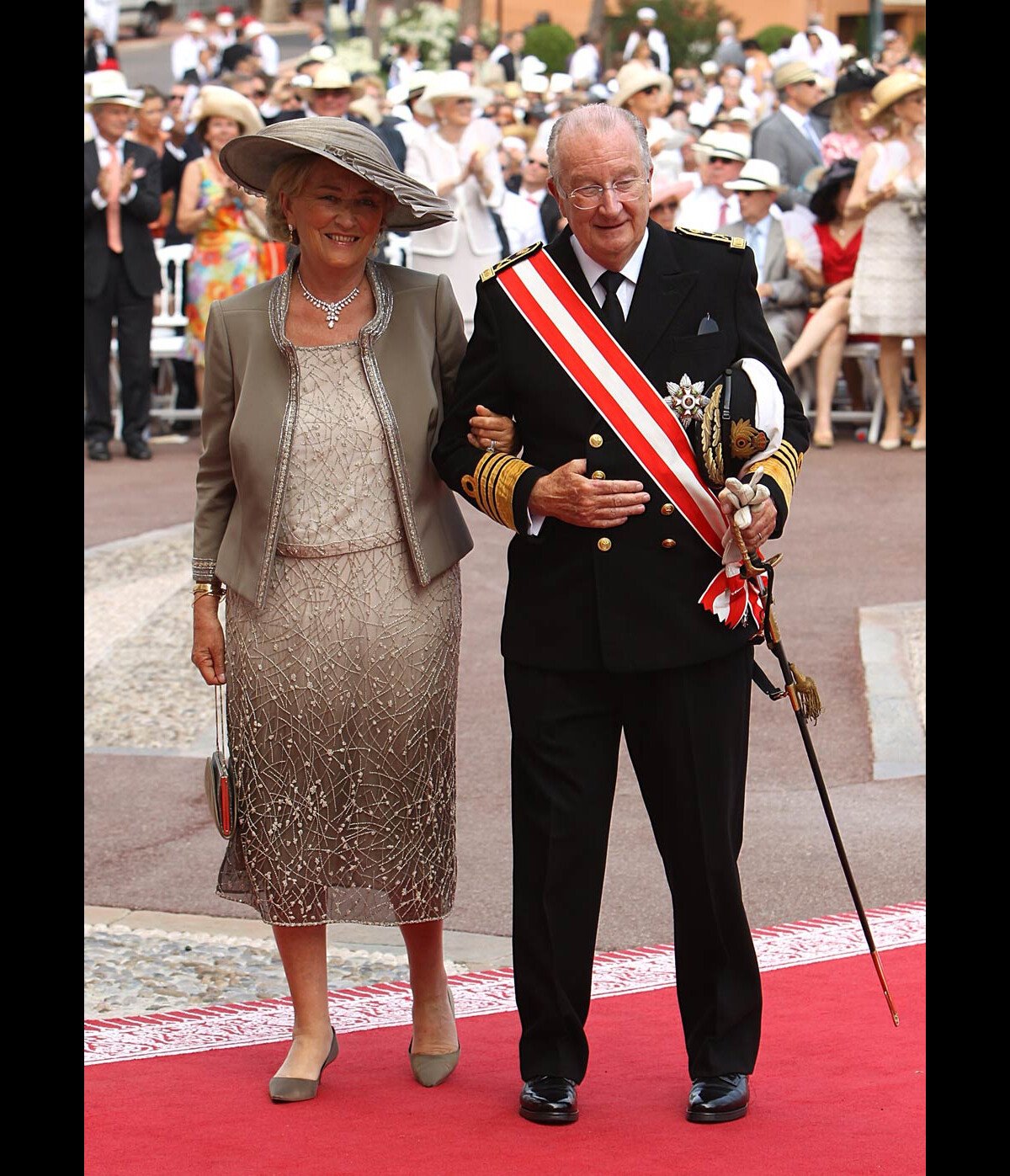 Photo Albert et Paola de Belgique, le jour de leurs 52 ans de mariage