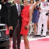 Le prince Emmanuel Philibert et la princesse Clotilde de Savoie sur le tapis rouge du Palais Princier de Monaco, pour le mariage religieux du prince Albert et de la princesse Charlene.
Le  prince Albert II de Monaco et Charlene Wittstock avaient convié près de  800 invités, dont beaucoup de têtes couronnées (les cours d'Europe  étaient notamment bien plus représentées qu'au mariage de William et  Kate), à leur mariage religieux, le 2 juillet 2011 en Principauté.