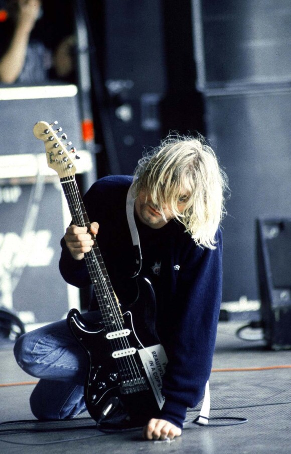 Kurt Cobain, à Hasselt en Belgique, le 25 août 1991.