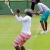 Les soeurs Williams à l'entraînement avant Wimbledon 2011.