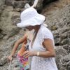 Catherine Zeta-Jones en vacances et en famille à Majorque le 3 juillet 2011