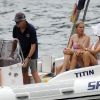 Michael Douglas et Catherine Zeta Jones en famille et en vacances à Majorque le 3 juillet 2011