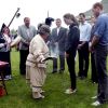 Le prince William et la duchesse Catherine de Cambridge, dans le cadre de leur Royal Tour, ont passé le lundi 4 juillet 2011 dans la région de l'île du prince Edward : sur place, une cérémonie traditionelle menée par une doyenne Mi-kmaq pour purifier corps et esprit.