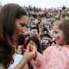 Le prince William et Kate Middleton à leur arrivée à Charlottetown, dans la province de l'Île du Prince Edward, le 3 juillet 2011.