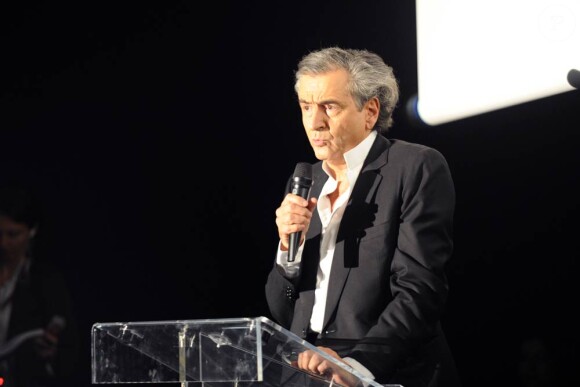 BHL au grand meeting organisé pour une Syrie démocratique, le 4 juillet 2011, à Paris.