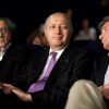 BHL, Laurent Fabius et Bernard Kouchner au grand meeting organisé pour une Syrie démocratique, le 4 juillet 2011.