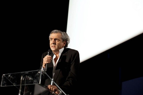 BHL au grand meeting organisé pour une Syrie démocratique, le 4 juillet 2011, à Paris.