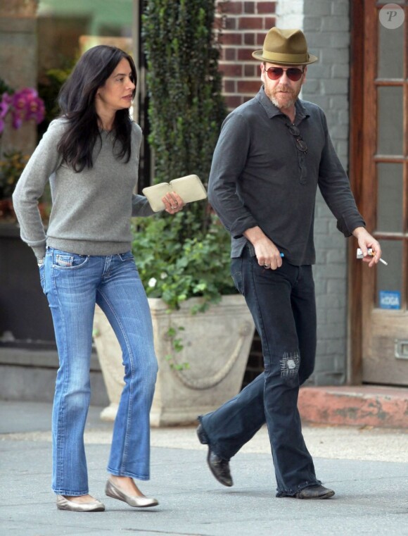 Kiefer Sutherland et Siobhan Bonnouvrier, à New York, le 11 juin 2010.