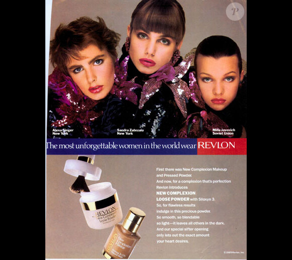 Milla Jovovich (à droite) à 11 ans était devenu le visage de la marque Revlon.