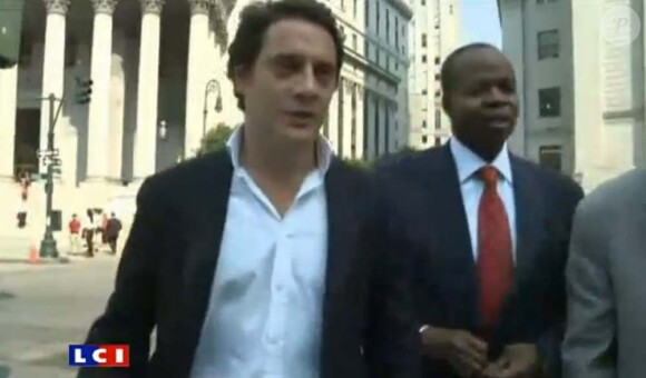 Les avocats David Koubbi et Kenneth Thompson se sont recontrés à New York, le 19 juillet 2011.