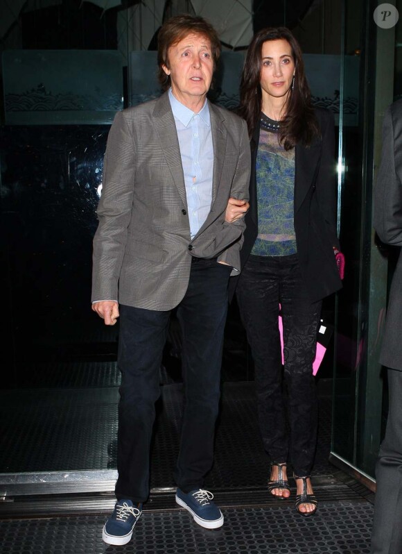 Paul McCartney et Nancy Shevell, à New York, le 31 mai 2011.