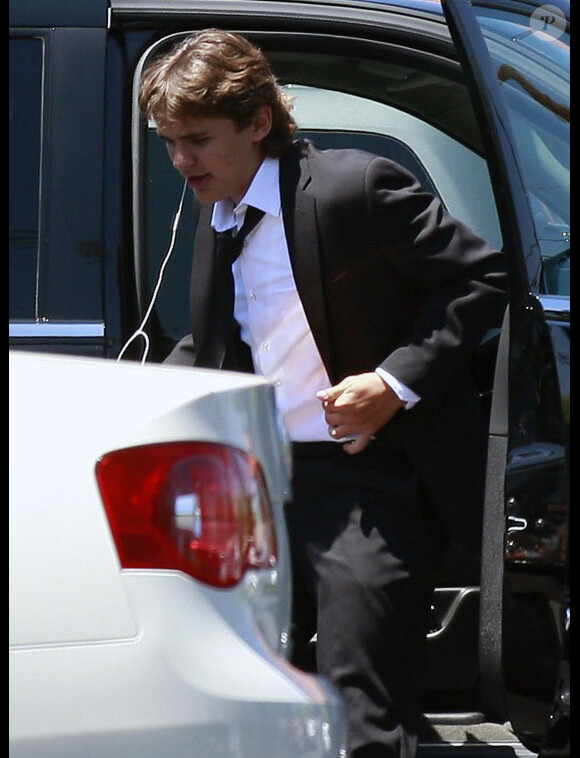 Prince Jackson, aîné de Michael Jackson, rentrent de l'église le 17 juillet 2011 à Los Angeles