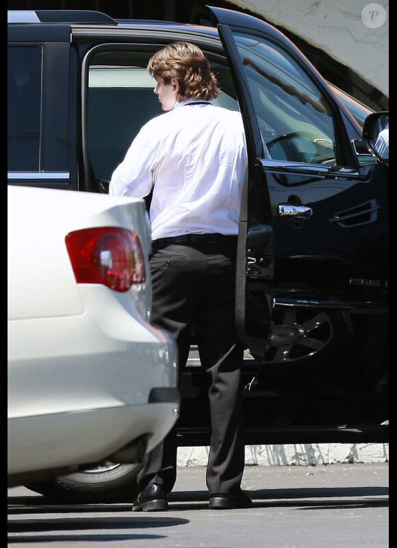 Prince Jackson, aîné de Michael Jackson, rentrent de l'église le 17 juillet 2011 à Los Angeles