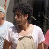 Sacha Baron Cohen sur le tournage de son film The Dictator, le 12 juillet 2011 à New York