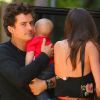 Miranda Kerr et son bébé Flynn ont partagé un déjeuner avec Orlando Bloom, heureux papa et fier époux comblé. Le 25 juillet 2011