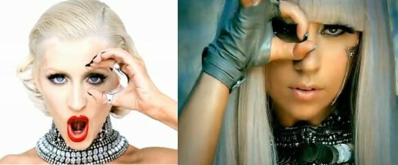 Pour le clip de Not myself tonight, sorti en avril 2010, Christina Aguilera semble avoir été très inspirée par la vidéo de Poker face, dévoilé par Lady Gaga en octobre 2008.