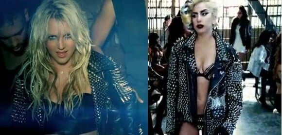 Pour le clip de Till the world ends, sorti en avril 2011, Britney Spears semble avoir été inspirée par le look de Lady Gaga un an plus tôt, dans la vidéo de Telephone.