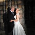 Zara Phillips et Mike Tindall juste après la cérémonie religieuse de leur mariage à Edimbourg, en Ecosse, le samedi 30 juillet 2011.