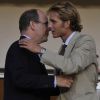 Le prince Albert de Monaco et son neveu Andrea Casiraghi étaient présents au Stade Louis-II de Monaco le 1er août 2011 pour voir l'ASM faire sa rentrée en Ligue 2 face à Boulogne-sur-mer. Score final : 0-0.