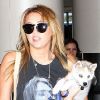 Miley Cyrus à l'aéroport de LAX, le 15 juillet 2011. 