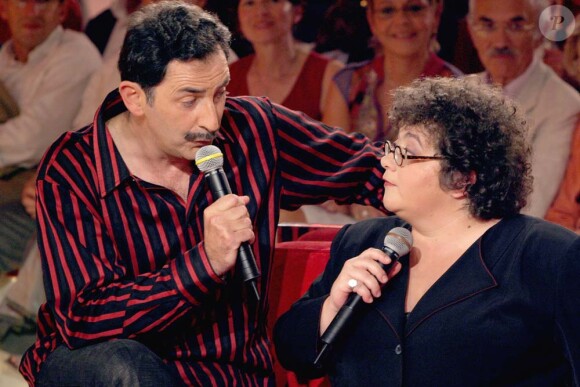 François Morel et Juliette, à Paris, le 15 septembre 2004.