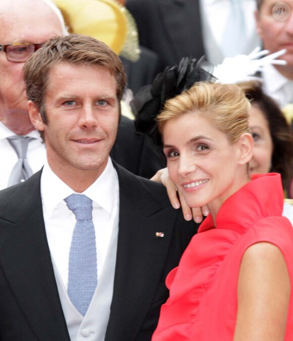 Clotilde Courau et Emmanuel Philibert de Savoie à Monaco, le 2 juillet 2011.