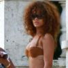 Rihanna en vacances à la Barbade le 8 août 2011