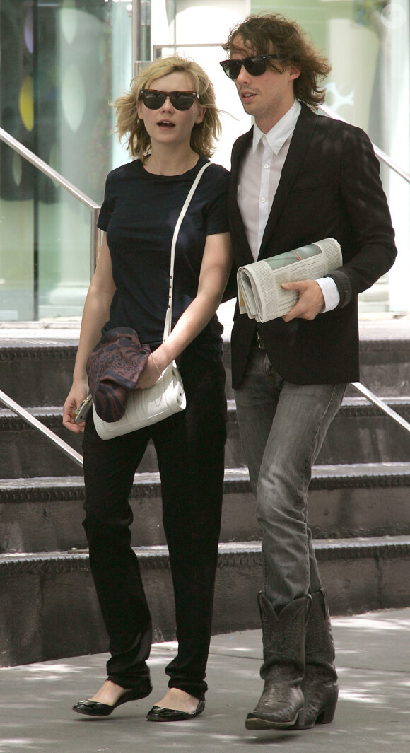 Kirsten Dunst et Johnny Borrell à New York en 2007