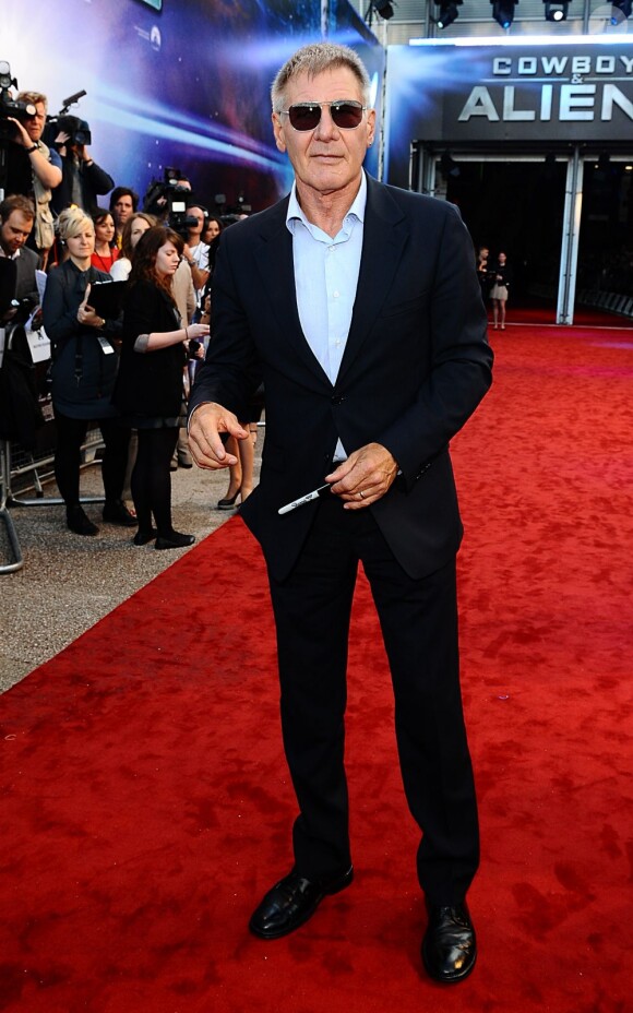Harrison Ford à l'avant-première de Cowboys & Envahisseurs à Londres le 11 août 2011