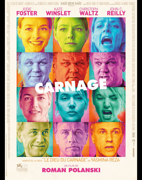 L'affiche du film Carnage de Roman Polanski