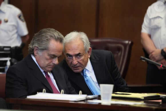 Dominique Strauss-Kahn et son avocat Benjamin Brafman le 1er juillet 2011