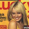 Juillet 2004 : Hilary Duff réalise la couverture du magazine Lucky.