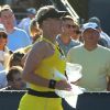 Jamie Hampton, victime d'un malaise lors du premier tour de l'US Open le 30 août 2011, a reçu les premiers soins des mains des soigneurs et de son adversaire Elena Baltacha.