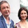 Frédéric Bouraly et Valérie Karsenti à la conférence de rentrée de M6, à Neuilly le 1er septembre