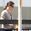 Jennife Garner et sa fille Violet, à l'aéroport de Los Angeles, le 1er septembre 2011.