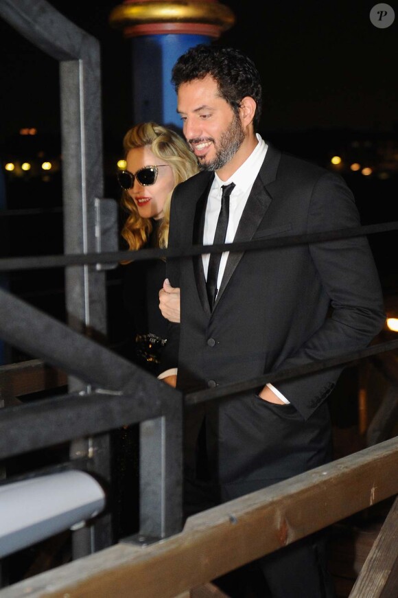 Madonna et son manager Guy Oseary pour la soirée Gucci à Venise, le 2 septembre 2011.