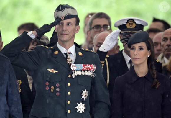 La famille royale danoise était rassemblée à la citadelle (Kastellet) de Copenhague, lundi 5 septembre 2011, pour un hommage aux soldats danois tombés au champ d'honneur en oeuvrant pour la paix au sine de l'ONU ou de l'OTAN.