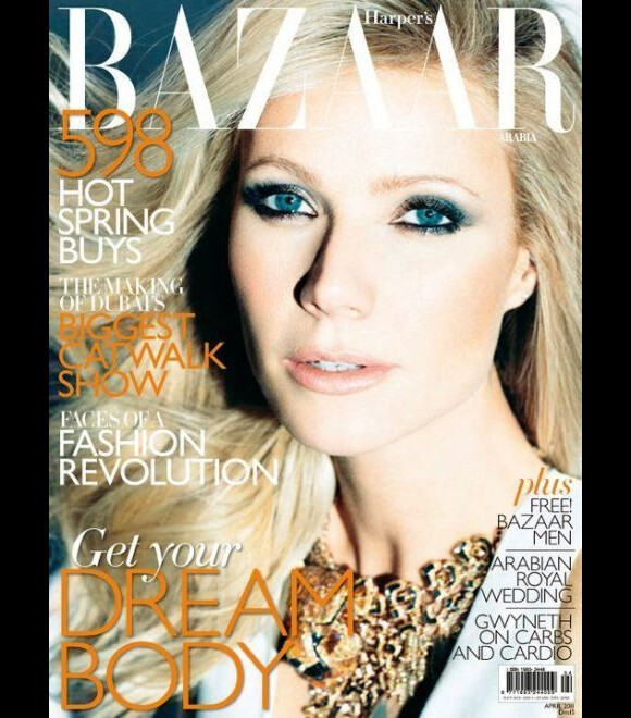 Gwyneth Paltrow, en couverture de l'édition saoudienne du Harper's Bazaar. Juin 2011.