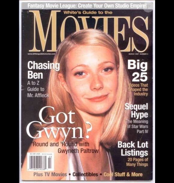C'est une Gwyneth Paltrow bien différente de celle d'aujourd'hui qui posait pour la couverture du magazine Movies en mars 1999.