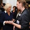 Les people étaient au rendez-vous à La Galleria, à Londres, le 7 septembre 2011, pour le vernissage de l'exposition Wool Modern (Laine Moderne), opération de communication du programme de promotion de la laine enclenché en octobre 2010 par le prince Charles.