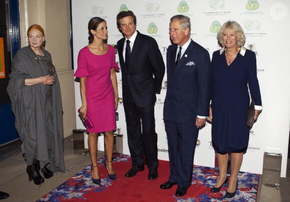 Les célébrités étaient au rendez-vous à La Galleria, à Londres pour le vernissage, le 7 septembre 2011, de l'exposition Wool Modern (Laine Moderne), opération de communication du programme de promotion de la laine enclenché en octobre 2010 par le prince Charles.