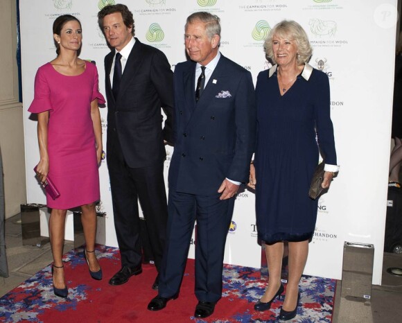 Les célébrités étaient au rendez-vous à La Galleria, à Londres pour le vernissage, le 7 septembre 2011, de l'exposition Wool Modern (Laine Moderne), opération de communication du programme de promotion de la laine enclenché en octobre 2010 par le prince Charles.