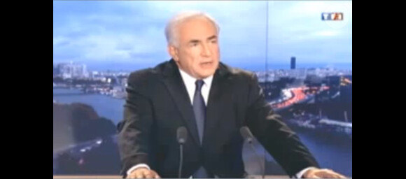 Dominique Strauss-Kahn est l'invité du JT de 20 heures de TF1, dimanche 18 septembre 2011.