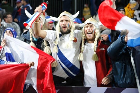 lors de la victoire française en Coupe du Monde de rugby face au Canada en Nouvelle-Zélande le 18 septembre 2011
