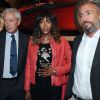 Marco Tronchetti Provera, Noami Campbell et Renato Montagner à l'inauguration de la boutique Pirelli Corso Venezia à Milan le 20 septembre.