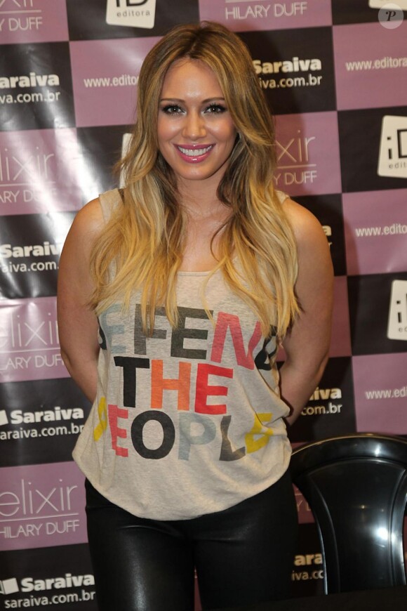 Hilary Duff à Sao Paulo, en septembre 2011.