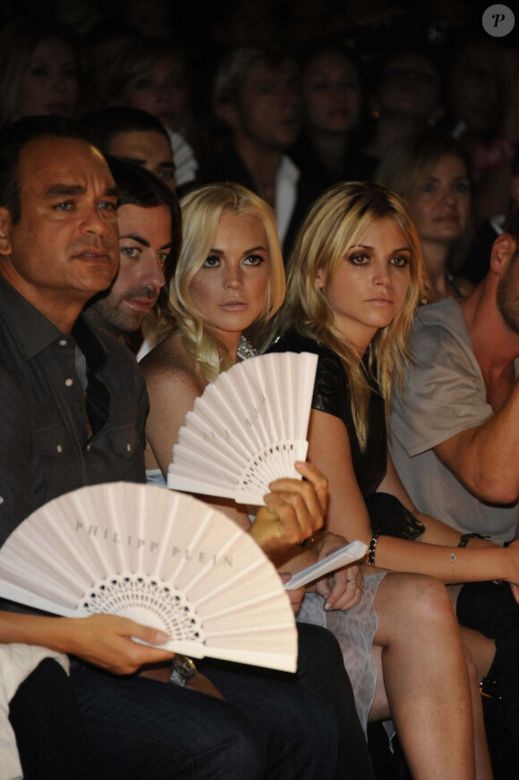 Lindsay Lohan au défilé Philipp Plein dont elle l'égérie à Milan le 24 septembre 2011.