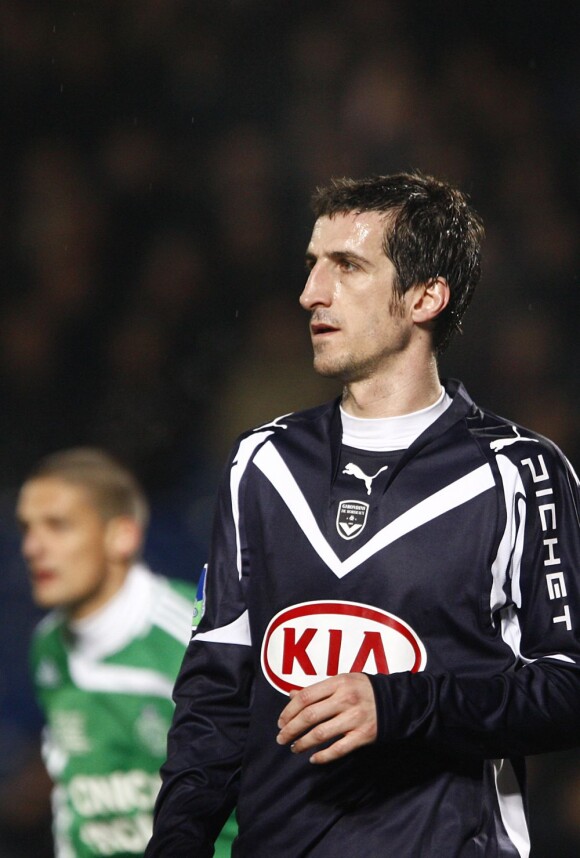 Johan Micoud sous le maillot bordelais le 24 janvier 2008 à Bordeaux face à Saint-Etienne